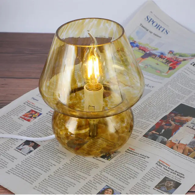 Translucent Glass Bedside Lamp